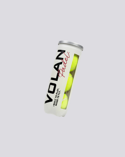 Bola Padel Volan – Kuning Klasik (3-Pak)