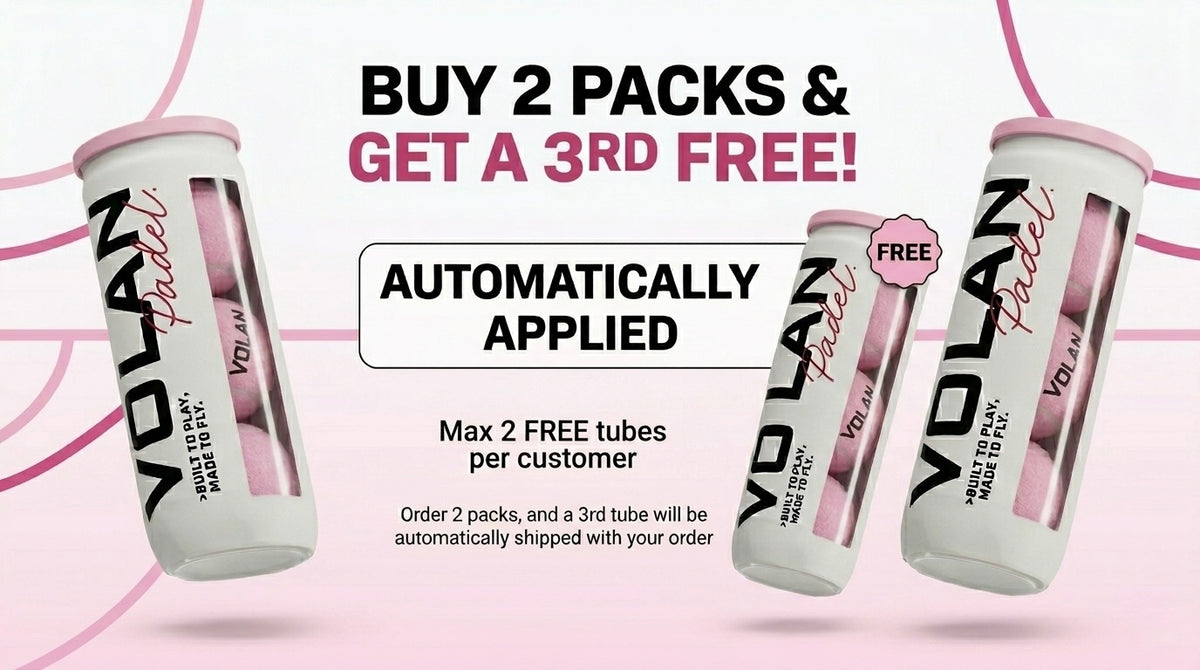 Volan Padel Balls – Powder Pink (3-Pack)